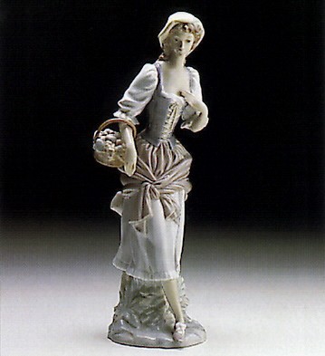 Lladro Countrywoman 1969-79 Porcelain Figurine