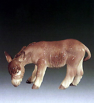 Lladro Donkey Eating 1972-79 Porcelain Figurine