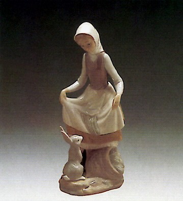 Lladro Rabbits Food 1972-93 Porcelain Figurine
