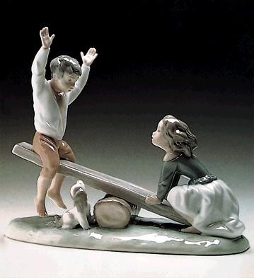 Lladro See-Saw Porcelain Figurine