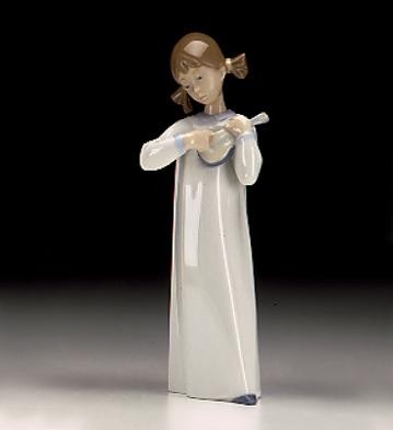 Lladro Girl With Guitar - Open Box (Open Box)