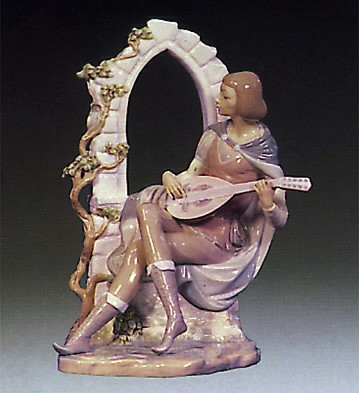Lladro Minstrel 1974-81 Porcelain Figurine