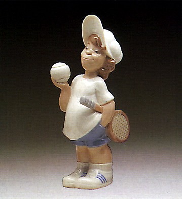 Lladro Tennis Player Puppet 1977-85 Porcelain Figurine