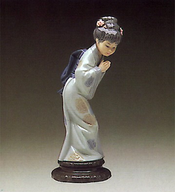 Lladro Sayonara Porcelain Figurine