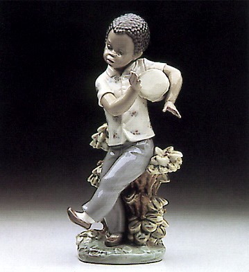 Lladro Black Legacy Bongo Beat 