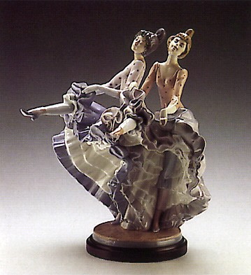 Lladro Can Can Porcelain Figurine
