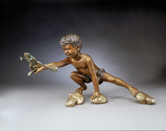 Mark Hopkins Mud Buddies Bronze Sculpture