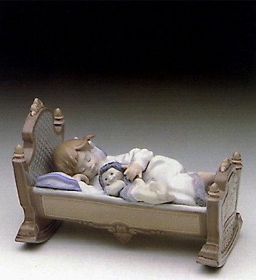 Lladro Rock A Bye Baby 1990-99 Porcelain Figurine