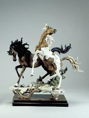 Giuseppe Armani Stallions  Sculpture