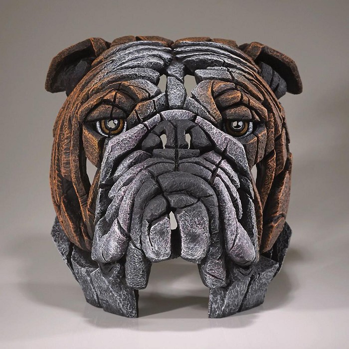 Enesco EDGE Bull Dog Bust 