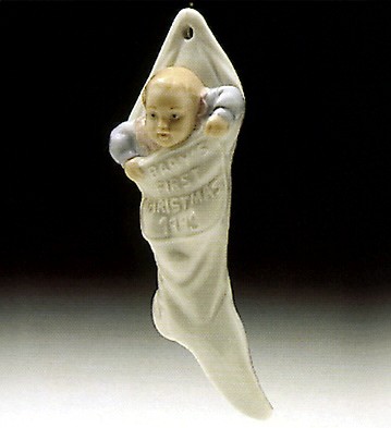 Lladro Babys First Christmas 1993 Ornament Porcelain Figurine
