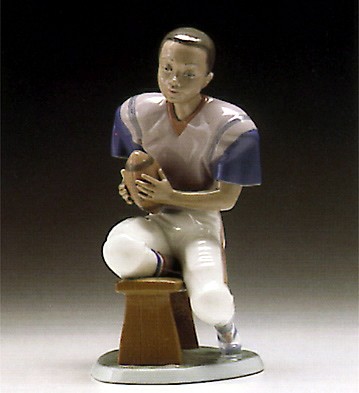 Lladro Football Player 1994-97 Porcelain Figurine