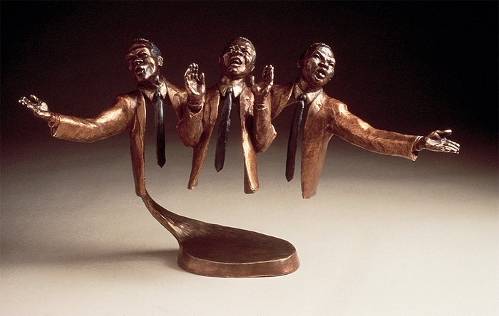 Mark Hopkins Trio Bronze Sculpture