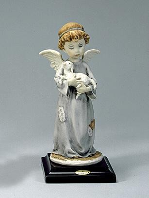 Giuseppe Armani Little Angel With Lamb Sculpture
