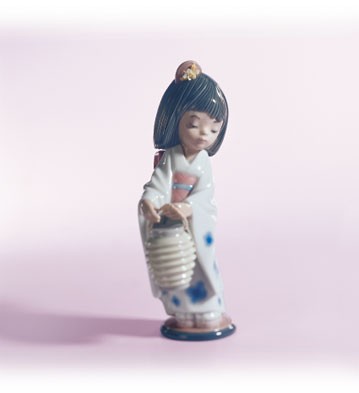 Lladro Oriental Lantern 1995-10 Porcelain Figurine