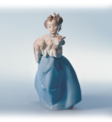 Lladro My Chubby Kitty Cat 1997-02 Porcelain Figurine