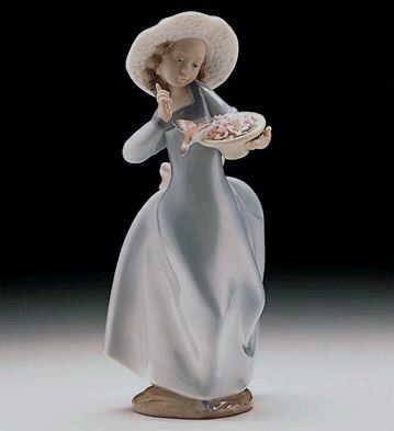 Lladro Caught In The Act 1998-00 Porcelain Figurine