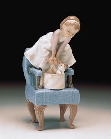 Lladro Purr-Fect Friends 1998 Event Porcelain Figurine