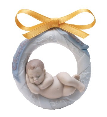 Lladro Baby's First Christmas 2003 Ornament Porcelain Figurine