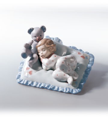 Lladro Counting Sheep Porcelain Figurine