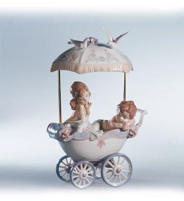 Lladro Shh...let Him Sleep Porcelain Figurine