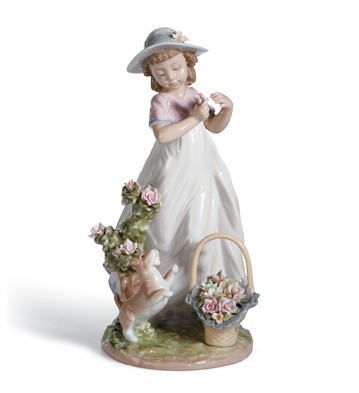 Lladro Joy In The Garden Porcelain Figurine
