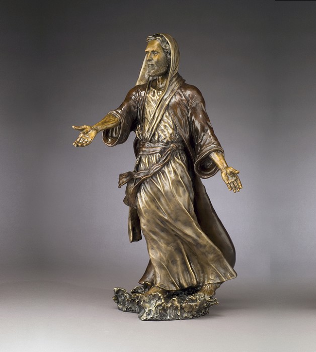 Mark Hopkins Be Not Afraid (large) Bronze Sculpture
