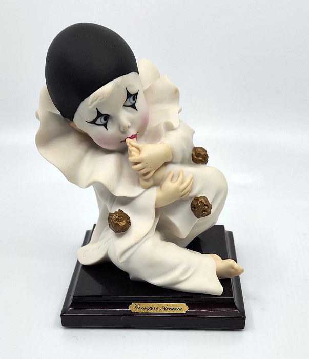 Giuseppe Armani Pierrot Sucking Toe Sculpture