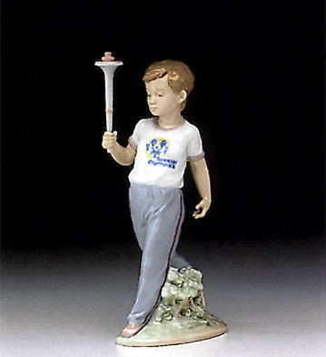 Lladro Courage (special Olympic) 1993-96 Porcelain Figurine