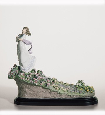Lladro A SEA OF FLOWERS 2006-11 Porcelain Figurine
