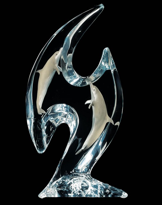 Dan Medina Dolphin Domain Mixed Media Sculpture