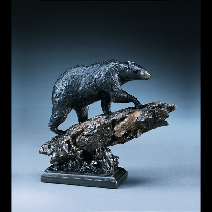 Mark Hopkins Black Bear Bronze Sculpture