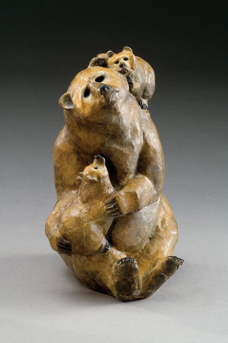 Mark Hopkins Mama Bear Bronze Sculpture