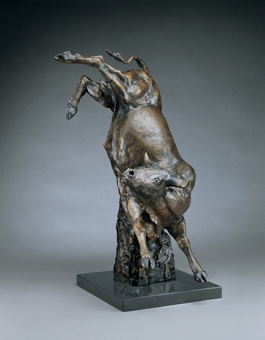 Mark Hopkins Full Force Bronze Sculpture