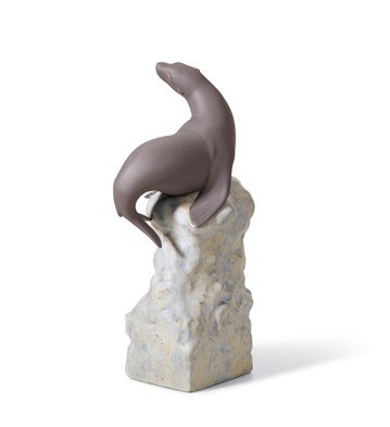 Lladro Balance Seal I Porcelain Figurine