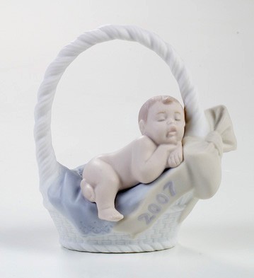 Lladro Born In 2007 (Boy) Porcelain Figurine