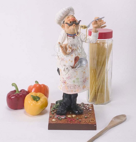 Guillermo Forchino The Cook / Le Cuisiner 1/2 Scale Comical Art Sculpture