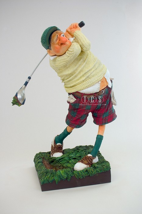 Guillermo Forchino Fore (the Golfer) 1/2 Scale Comical Art Sculpture