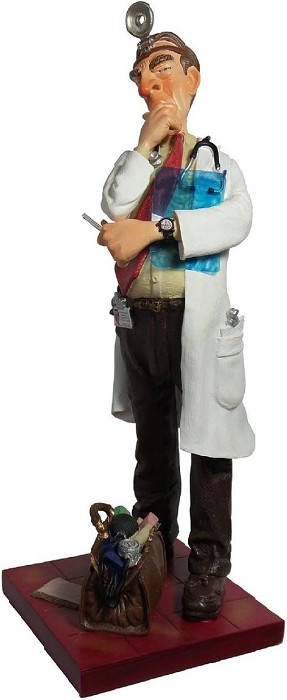 Guillermo Forchino Doctor - Le Medecin 1/2 Scale Comical Art Sculpture