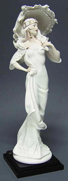 Giuseppe Armani Lady With Umbrella Sculpture