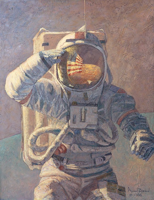 Alan Bean Our Own Personal Spaceships Lithograph