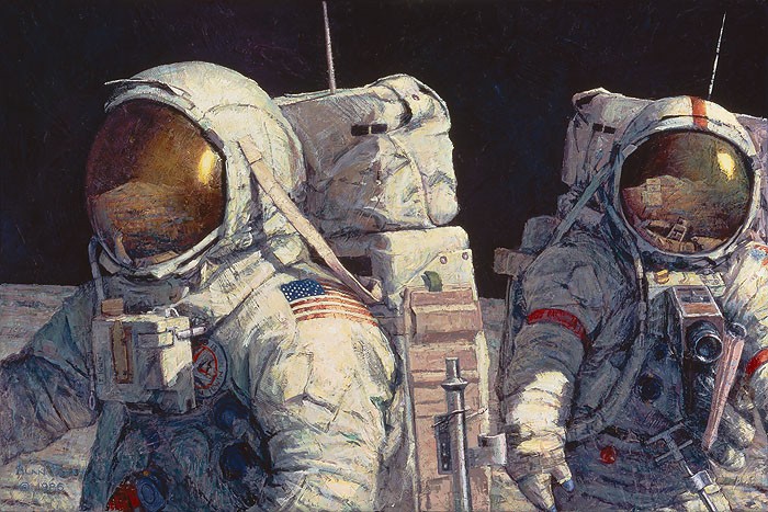 Alan Bean Conquistadors Giclee On Canvas