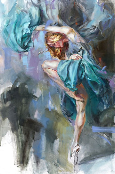 Anna Razumovskaya Acceleration 3 Original Oil on Canvas