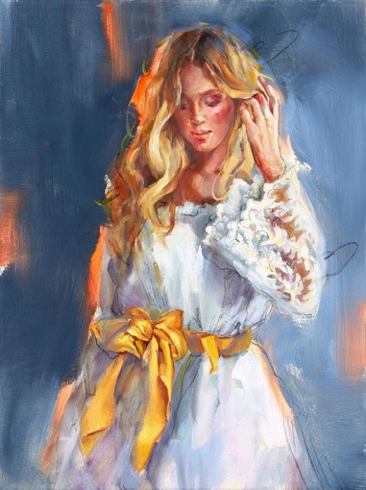 Anna Razumovskaya Fair And Tender Hand-Embellished Giclee on Canvas