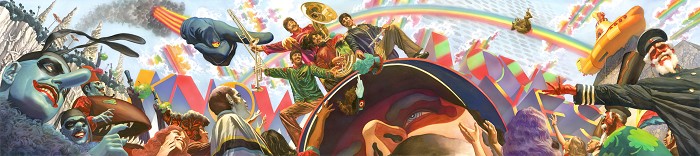 Alex Ross We All Live in a Yellow Submarine    Giclee On Canvas