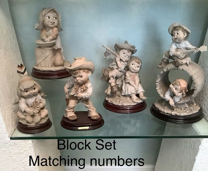 Giuseppe Armani Gullivers Children Terra Cotta Matched Set (Rare) Sculpture