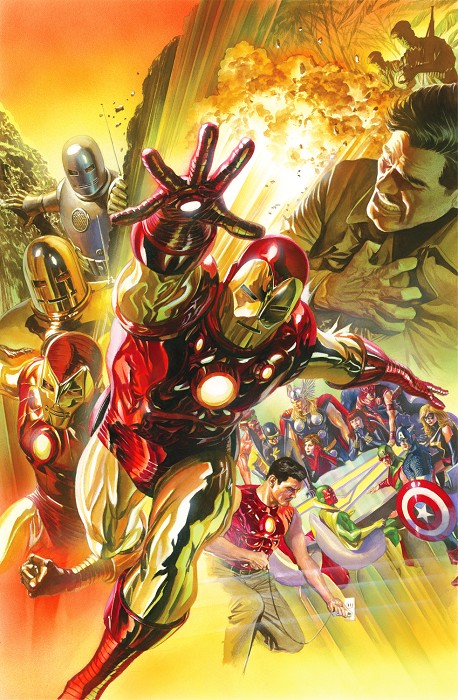 Alex Ross Superior Iron Man Giclee On Canvas