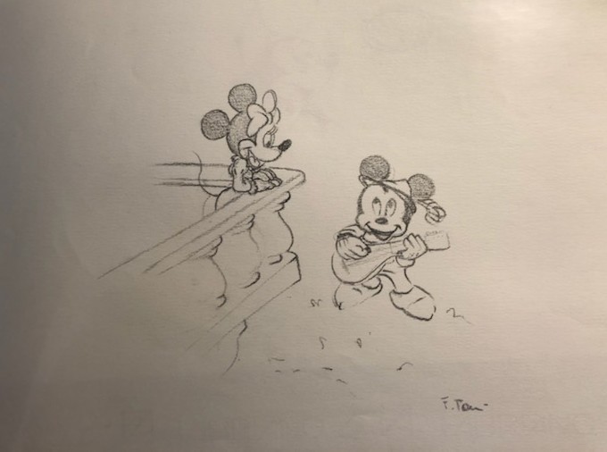 Giuseppe Armani Original Concept Art for Disneyana Convention Mickey and Minnie 