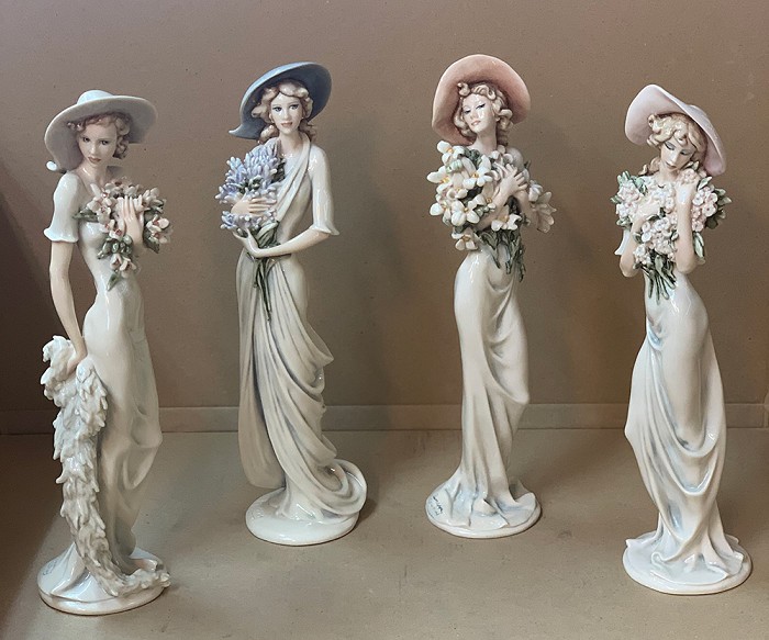 Giuseppe Armani Flower Girls Set ARPK28 Open Edition Sculpture.