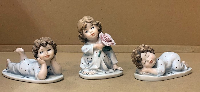 Giuseppe Armani Children Meditating Set Sculpture